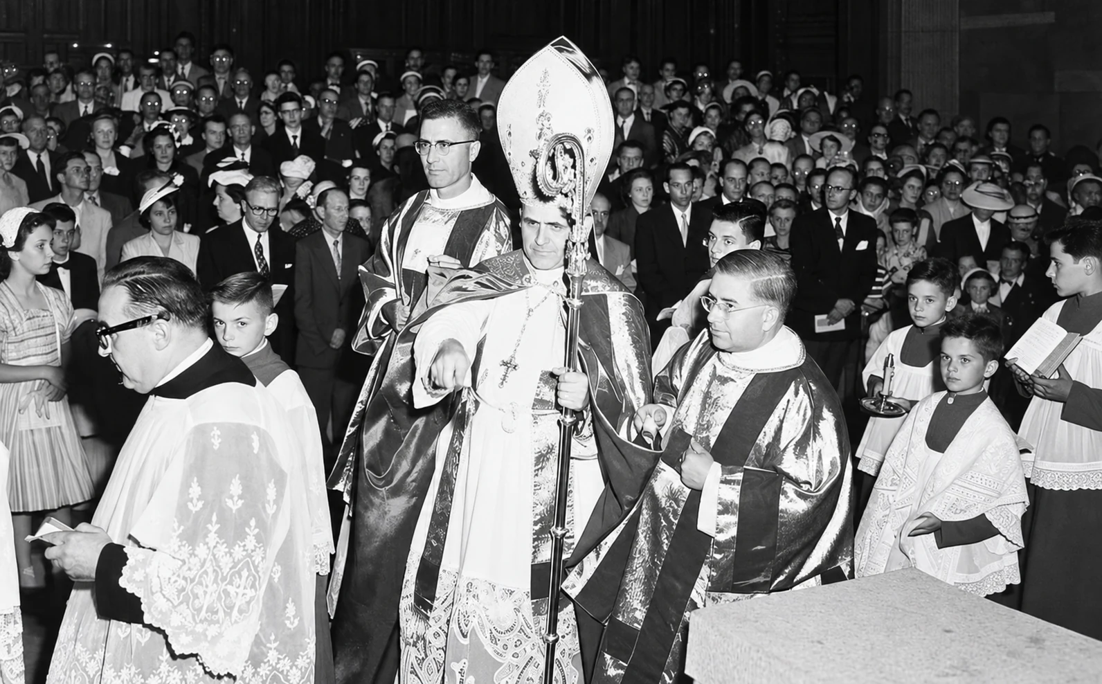 Benedizione del collegio nel 1954