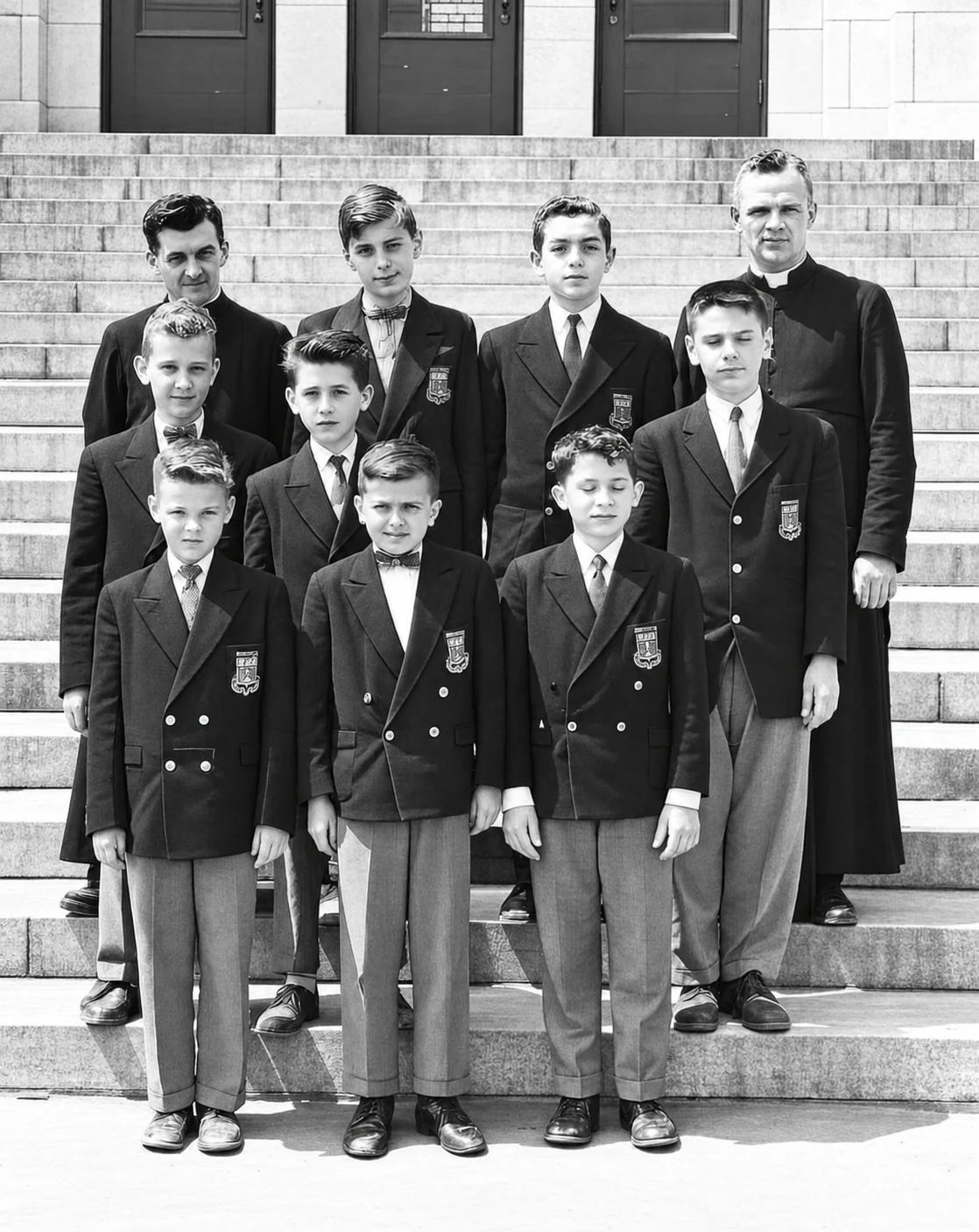 Gruppo di studenti nel 1959–1960