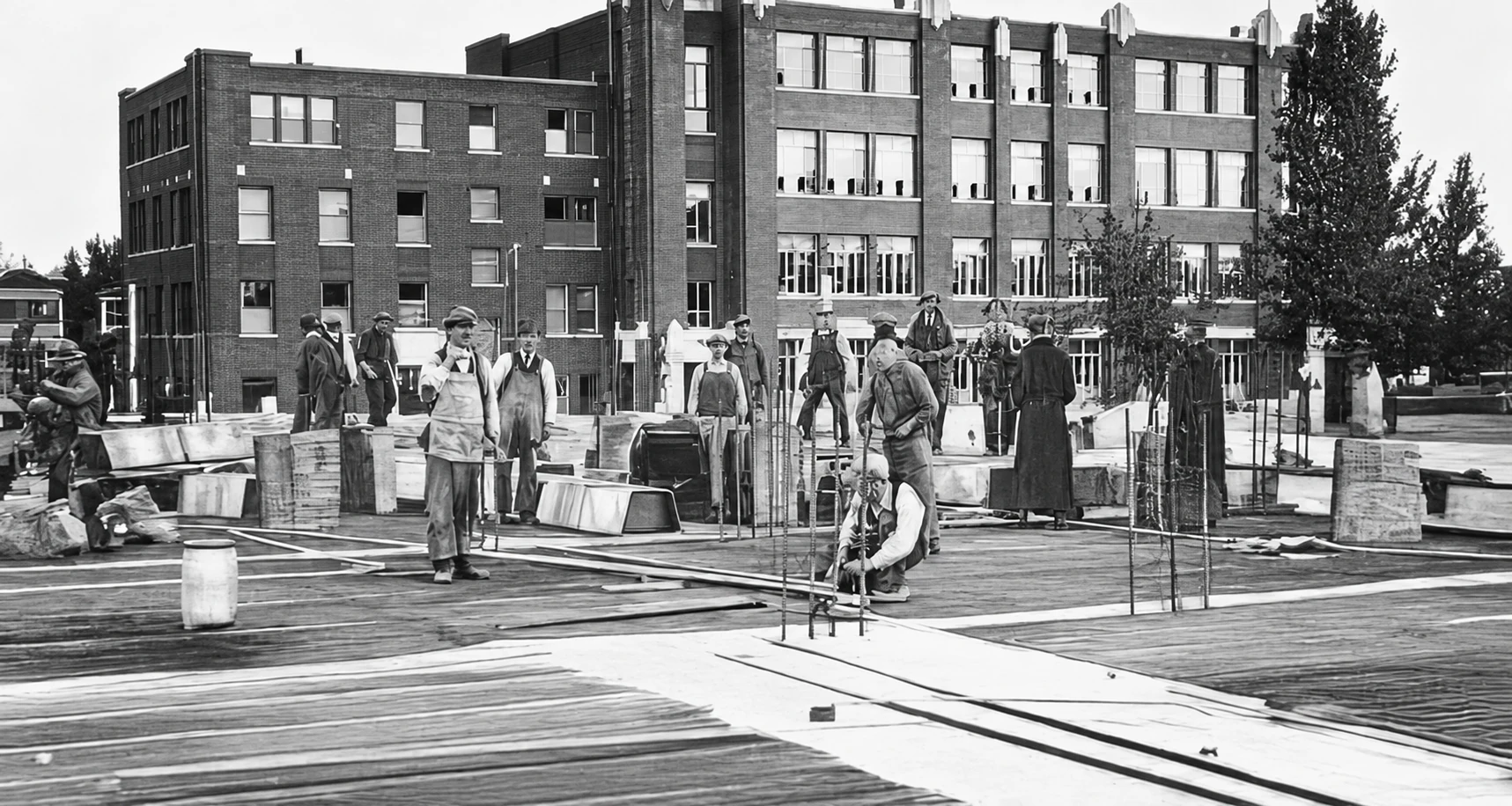 Construcción en 1938