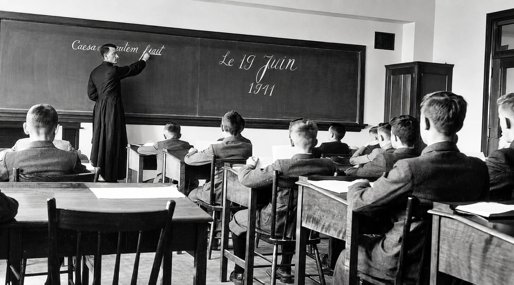 Sala de Clase del Padre Gedeon en 1941
