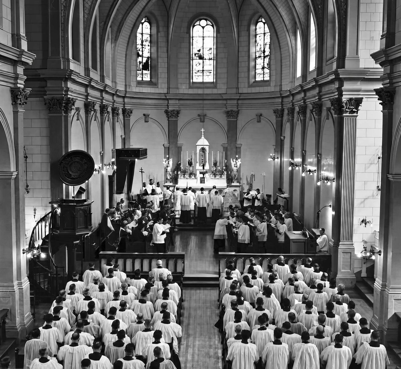 Messa nella cappella per il cinquantesimo anniversario nel 1946