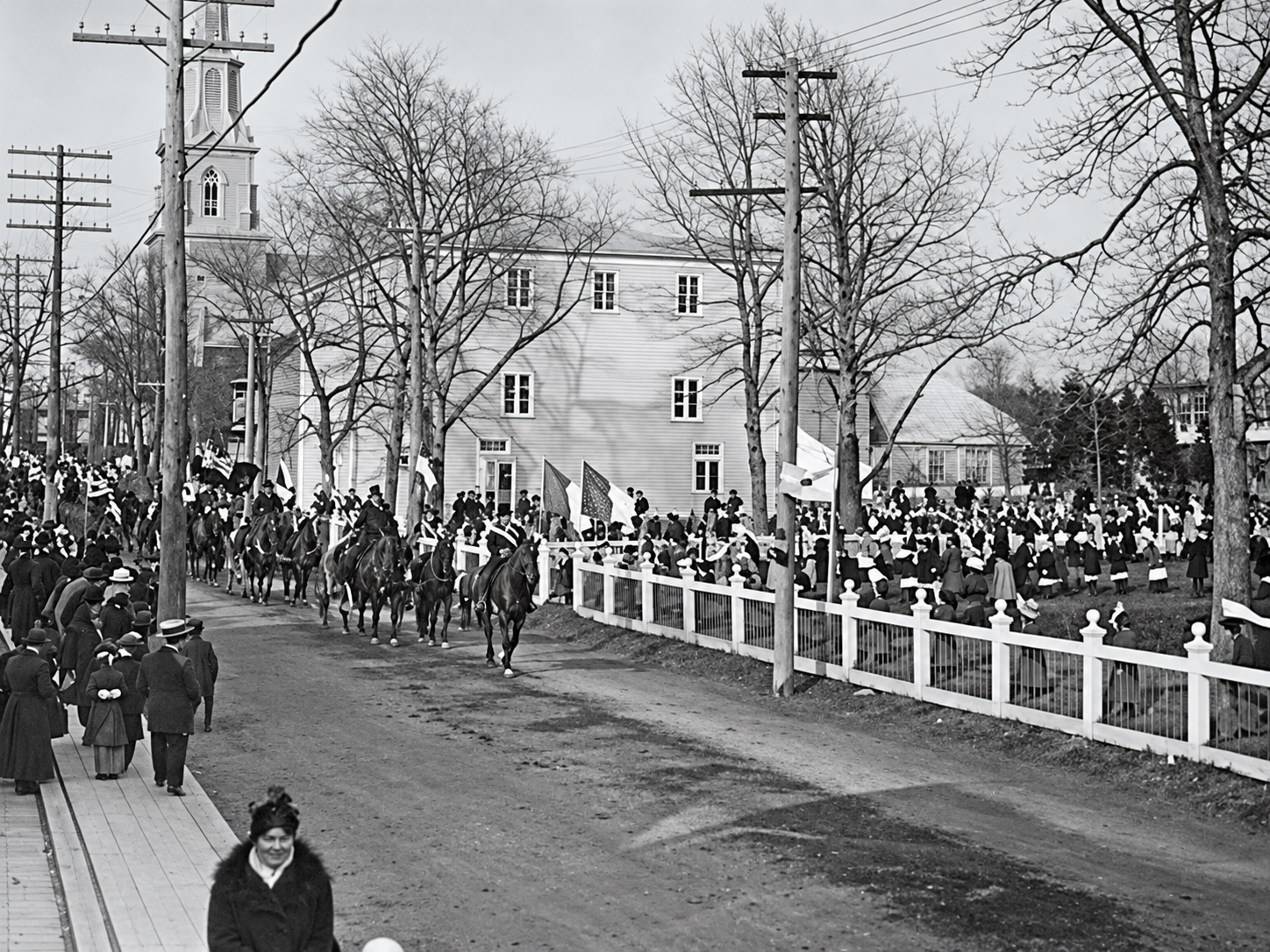 Scène d’archive dans un village de la région de Rimouski