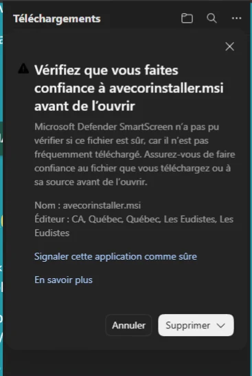 3. Examinar el nombre del archivo y el editor de la pantalla.