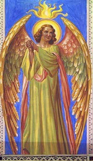 Ange aux ailes déployées