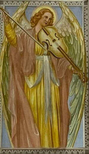 Angelo che suona il violino