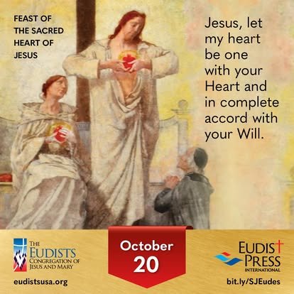 Image pour la fête du Sacré-Cœur de Jésus, le 20 octobre