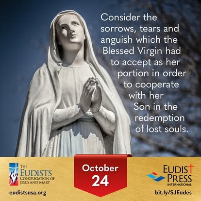 Image du 24 octobre : les douleurs de la Vierge Marie
